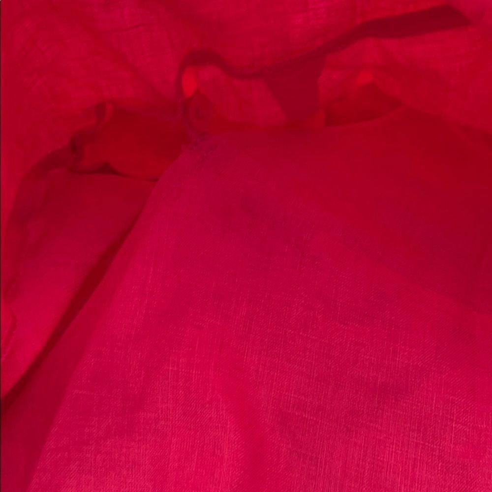 Neiman Marcus 100-% linen pink wrap blouse - Picture 4 of 4